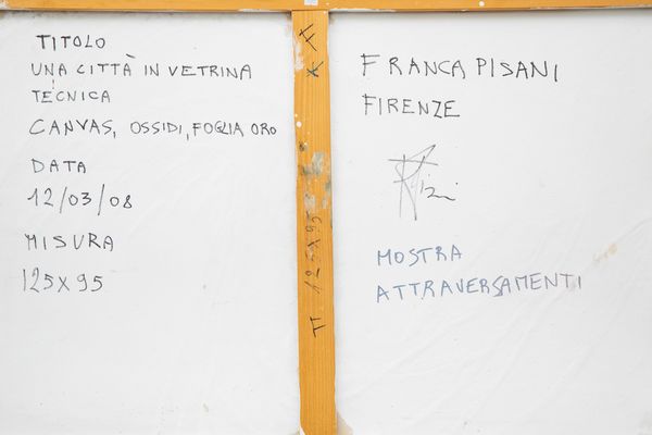 FRANCA PISANI : Una citt� in vetrina  - Asta Arte moderna e contemporanea - Associazione Nazionale - Case d'Asta italiane
