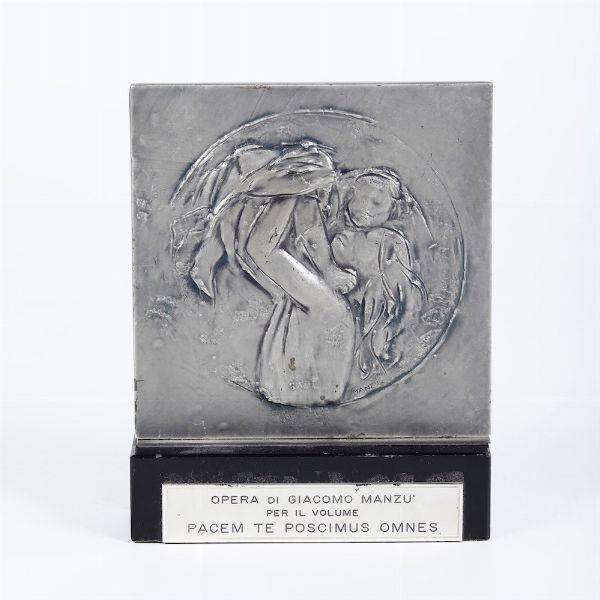 Giacomo Manzù : Scultura per il volume Pacem Te Poscimus Omnes  - Asta Arte moderna e contemporanea - Associazione Nazionale - Case d'Asta italiane