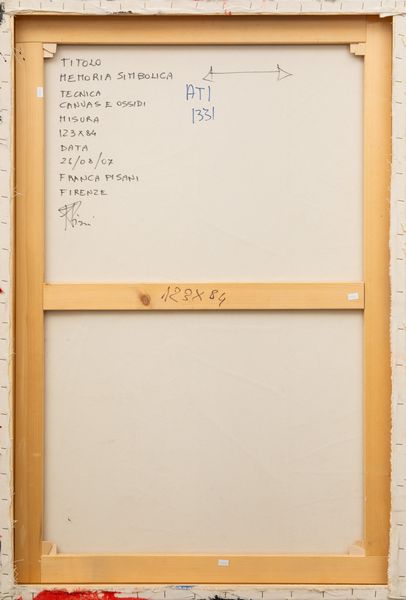 FRANCA PISANI : Memoria simbolica  - Asta Arte moderna e contemporanea - Associazione Nazionale - Case d'Asta italiane