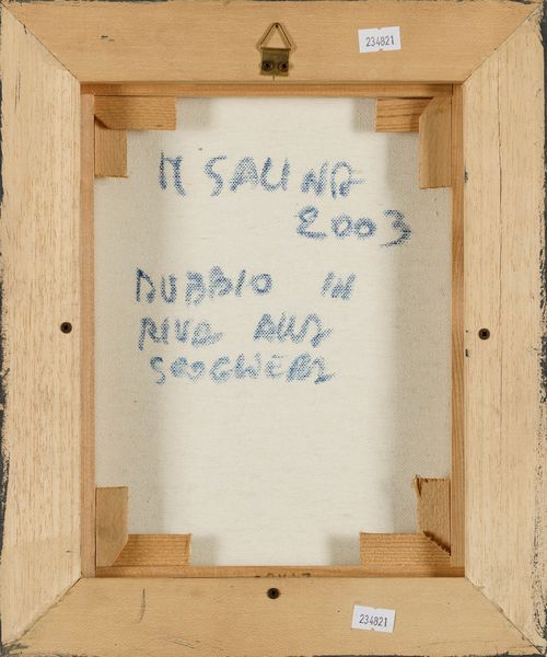 Mario Salina : Dubbio in riva alla scogliera  - Asta Arte moderna e contemporanea - Associazione Nazionale - Case d'Asta italiane