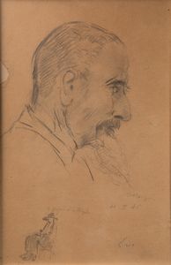 Filippo de Pisis : Ritratto  - Asta Arte moderna e contemporanea - Associazione Nazionale - Case d'Asta italiane