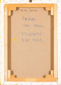 Fernando De Filippi : Ricorderai quel canto  - Asta Arte moderna e contemporanea - Associazione Nazionale - Case d'Asta italiane