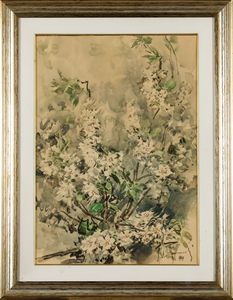 Aldo Raimondi : Fiori di Mandorlo  - Asta Arte moderna e contemporanea - Associazione Nazionale - Case d'Asta italiane