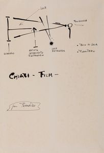 Giuseppe Chiari - Progetto per proiezione (Senza titolo)