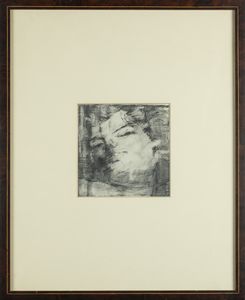 Giovanni Frangi : Testa di ragazza  - Asta Arte moderna e contemporanea - Associazione Nazionale - Case d'Asta italiane