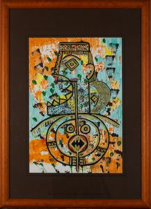 Bertina Lopes : Totem  - Asta Arte moderna e contemporanea - Associazione Nazionale - Case d'Asta italiane