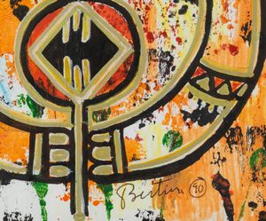 Bertina Lopes : Totem  - Asta Arte moderna e contemporanea - Associazione Nazionale - Case d'Asta italiane