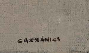 Giancarlo Cazzaniga : Per un paesaggio  - Asta Arte moderna e contemporanea - Associazione Nazionale - Case d'Asta italiane