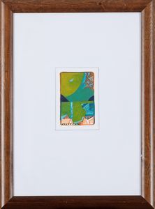 Enzo Migneco Togo : Paesaggio mediterraneo  - Asta Arte moderna e contemporanea - Associazione Nazionale - Case d'Asta italiane