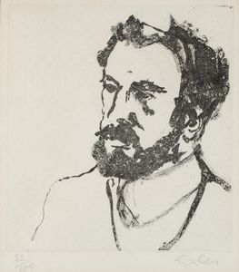 Georg Eisler - Senza titolo (Ritratto)