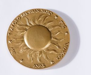 Francesco Messina : Gloriosa Barbara, Traforo del Gran Sasso 1980 Anas Cogefar  - Asta Arte moderna e contemporanea - Associazione Nazionale - Case d'Asta italiane