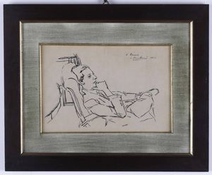 Orfeo Tamburi - Ritratto del Poeta Sandro Penna