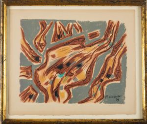 Alfred Manessier : Senza titolo  - Asta Arte moderna e contemporanea - Associazione Nazionale - Case d'Asta italiane