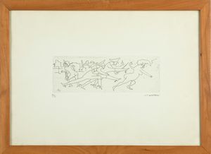 MINO MACCARI : Senza titolo  - Asta Arte moderna e contemporanea - Associazione Nazionale - Case d'Asta italiane