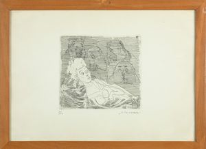 MINO MACCARI : Senza titolo  - Asta Arte moderna e contemporanea - Associazione Nazionale - Case d'Asta italiane