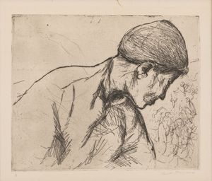 Ernesto Treccani - Volto di lato