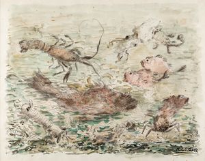 MICHELE CASCELLA - Senza titolo (Composizione marina)