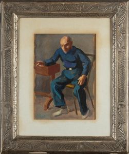 Nino Bertoletti : Pirandello a Castiglioncello  - Asta Arte moderna e contemporanea - Associazione Nazionale - Case d'Asta italiane