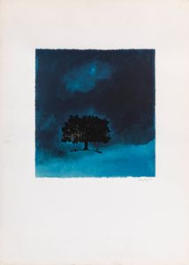 Carlo Mattioli - Paesaggio con albero