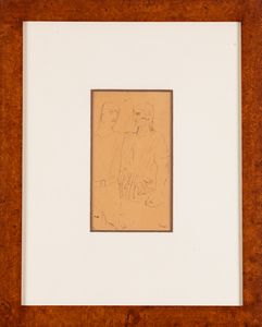 Mario Sironi : Due figure  - Asta Arte moderna e contemporanea - Associazione Nazionale - Case d'Asta italiane