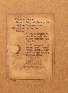 GETULIO ALVIANI : Senza titolo  - Asta Arte moderna e contemporanea - Associazione Nazionale - Case d'Asta italiane