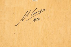 UGO CARREGA : Il corso del fiume ha dirottato il nostro antico pensiero  - Asta Arte moderna e contemporanea - Associazione Nazionale - Case d'Asta italiane