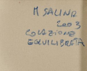 Mario Salina : Colazione equilibrata  - Asta Arte moderna e contemporanea - Associazione Nazionale - Case d'Asta italiane