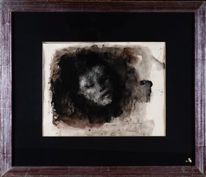Leonor Fini : Senza titolo (Testa)  - Asta Arte moderna e contemporanea - Associazione Nazionale - Case d'Asta italiane