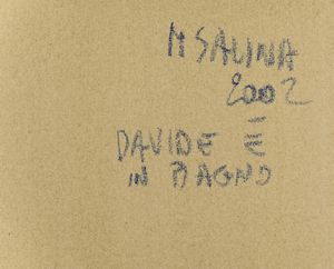 Mario Salina : Davide  in bagno  - Asta Arte moderna e contemporanea - Associazione Nazionale - Case d'Asta italiane