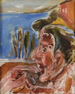 Mario Salina : Dubbio in riva alla scogliera  - Asta Arte moderna e contemporanea - Associazione Nazionale - Case d'Asta italiane