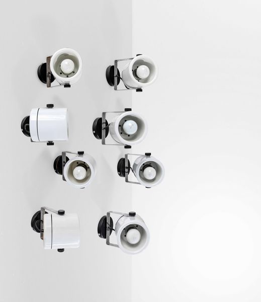 GINO SARFATTI : Otto lampade da parete mod. 142  - Asta Design 200 - Associazione Nazionale - Case d'Asta italiane