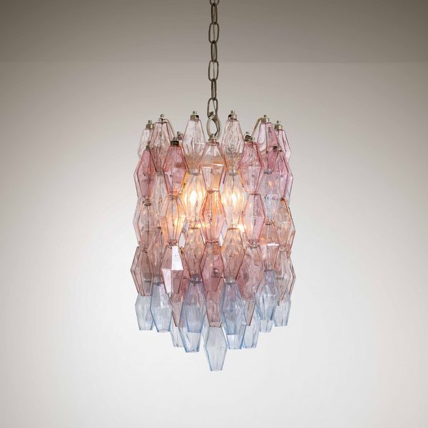 VENINI : Lampada sospensione della serie Poliedri  - Asta Design 200 - Associazione Nazionale - Case d'Asta italiane