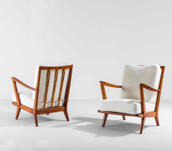 GIO PONTI : Coppia di poltrone  - Asta Design 200 - Associazione Nazionale - Case d'Asta italiane