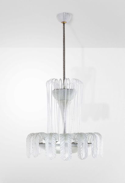 Ercole Barovier : Lampada a sospensione  - Asta Design 200 - Associazione Nazionale - Case d'Asta italiane