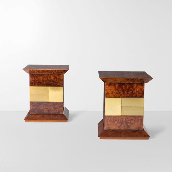 LUCIANO FRIGERIO : Due comodini mod. Marcus  - Asta Design 200 - Associazione Nazionale - Case d'Asta italiane