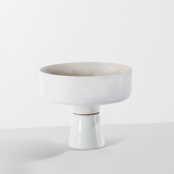 ANGELO MANGIAROTTI : Fioriera bassa bianca  - Asta Design 200 - Associazione Nazionale - Case d'Asta italiane