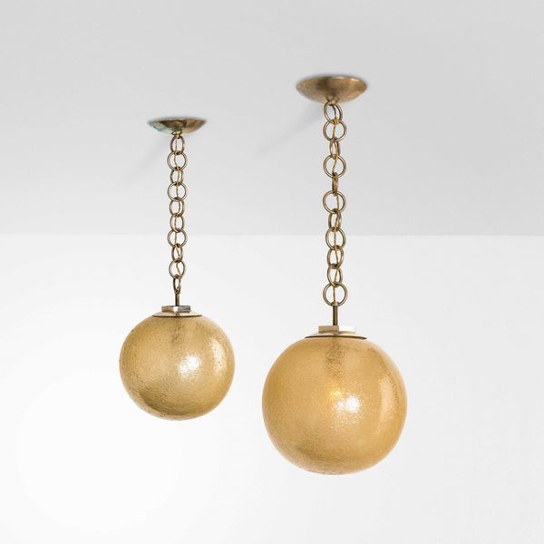 FLAVIO POLI : Due lampade a sospensione  - Asta Design 200 - Associazione Nazionale - Case d'Asta italiane