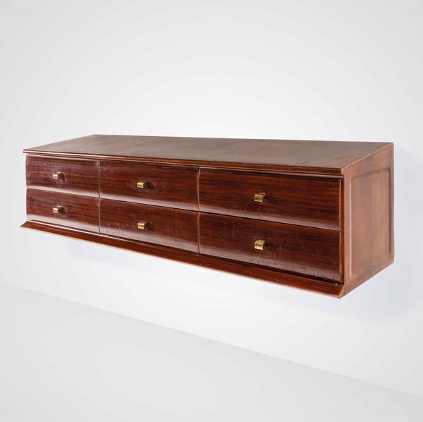 OSVALDO BORSANI : Mobile cassettiera da parete.  - Asta Design 200 - Associazione Nazionale - Case d'Asta italiane