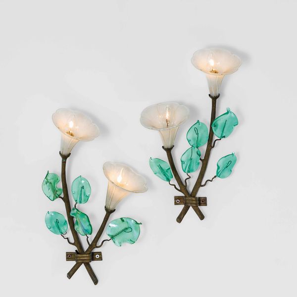 VENINI : Due Lampade da parete  - Asta Design 200 - Associazione Nazionale - Case d'Asta italiane