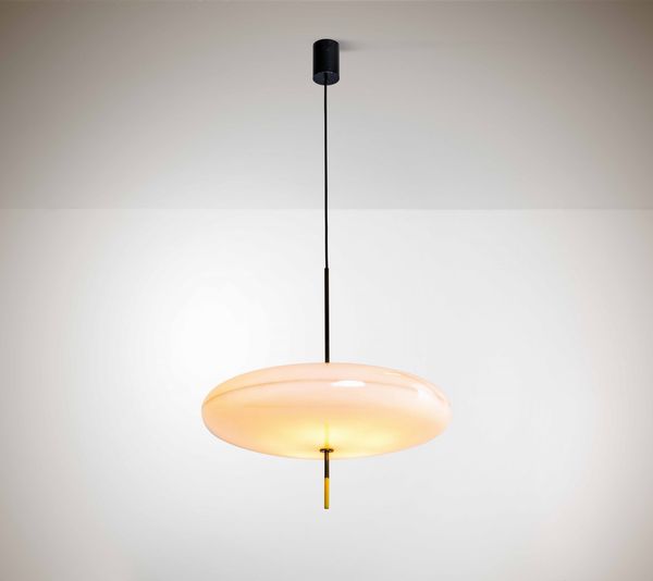 GINO SARFATTI : Lampada a sospensione mod. 2065 GF  - Asta Design 200 - Associazione Nazionale - Case d'Asta italiane
