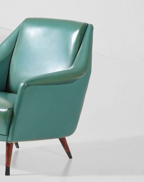 Carlo De Carli : Quattro poltrone mod. 802  - Asta Design 200 - Associazione Nazionale - Case d'Asta italiane