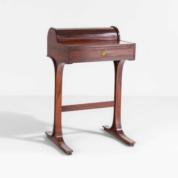 GIANFRANCO FRATTINI : Scrittoio con chiusura a serrandina  - Asta Design 200 - Associazione Nazionale - Case d'Asta italiane