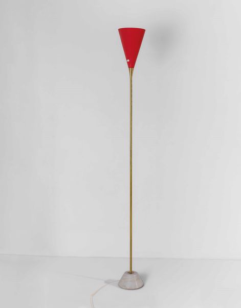 GINO SARFATTI : Lampada da terra mod. 1051/M  - Asta Design 200 - Associazione Nazionale - Case d'Asta italiane