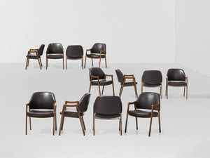 ICO PARISI - Dodici poltroncine mod. 814