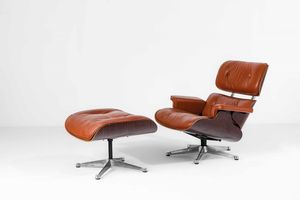 Charles & Ray Eames - Lounge chair mod. 670 e poggiapiedi mod. 671