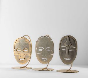 Lidia Selva - Trittico sculture Le Maschere d'Oro