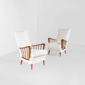 OSVALDO BORSANI - Coppia di poltrone mod. 6553