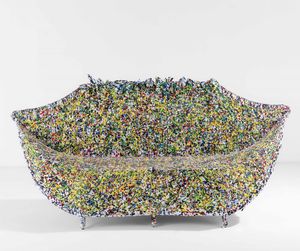 ANACLETO SPAZZAPAN - Divano mod. Pollock