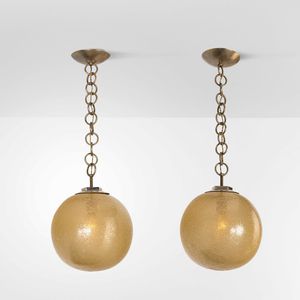 FLAVIO POLI - Due lampade a sospensione