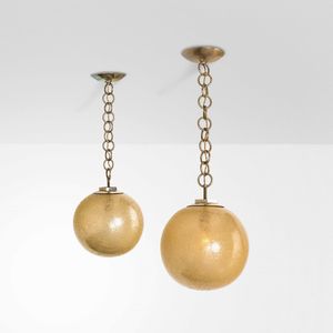 FLAVIO POLI - Due lampade a sospensione